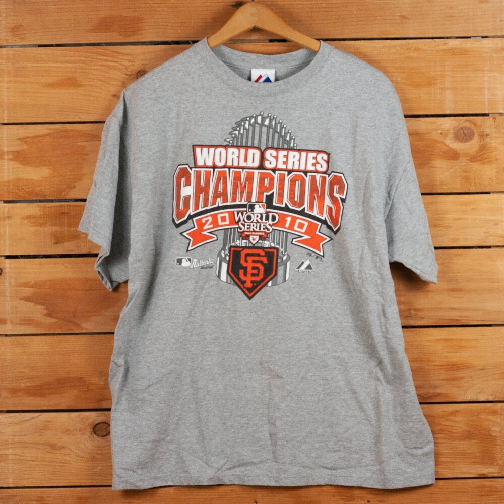 Vintage 2010 San Francisco Giants World Series Champions T-Shirt- Men's XL